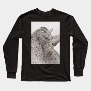 The Kelpies , Helix Park , Falkirk Long Sleeve T-Shirt